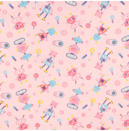 FIFFY PINKY ROBOT LONG SLEEVE GIRL PYJAMAS SUIT