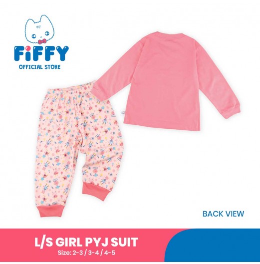 FIFFY LITTLE ROBOT LONG SLEEVE GIRL PYJAMAS SUIT