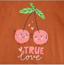 FIFFY BAJU BAYI CHERRY CUTIE LOVE LONG SLEEVE GIRL PYJAMAS SUIT (3523607)