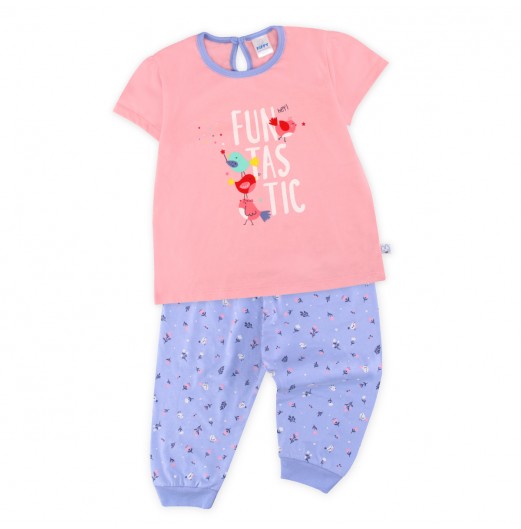 FIFFY FUNTASTIC SHORT SLEEVE GIRL PYJAMAS SUIT