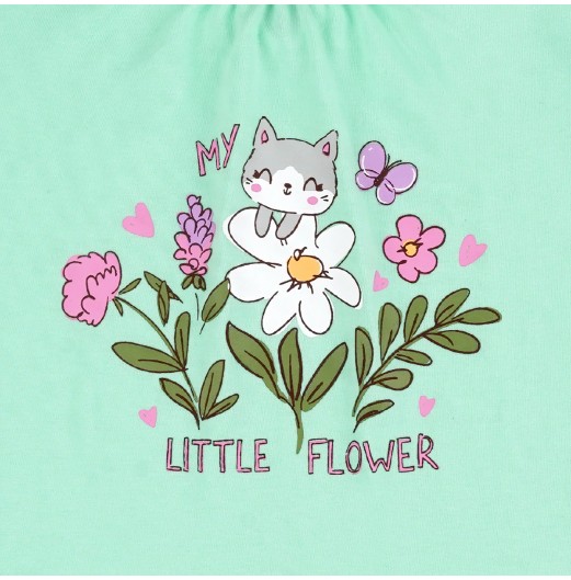 FIFFY LITTLE FLOWER SHORT SLEEVE GIRL PYJAMAS SUIT (3525204)