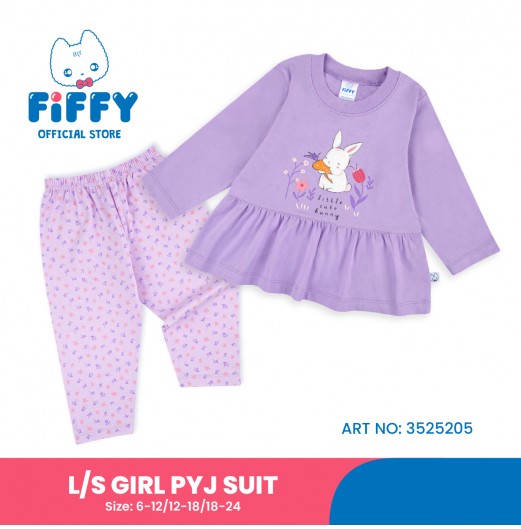 FIFFY LITTLE CUTE BUNNY LONG SLEEVE GIRL PYJAMAS SUIT (3525205)