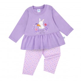 FIFFY LITTLE CUTE BUNNY LONG SLEEVE GIRL PYJAMAS SUIT (3525205)