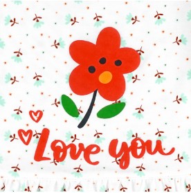 FIFFY FLOWER LOVE YOU LONG SLEEVE GIRL PYJAMAS SUIT (3525206)