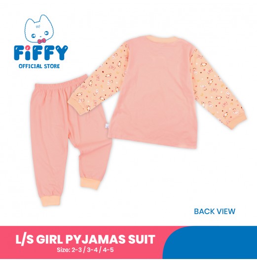 FIFFY FLOWER DREAM BUNNY LONG SLEEVE GIRL PYJAMAS SUIT