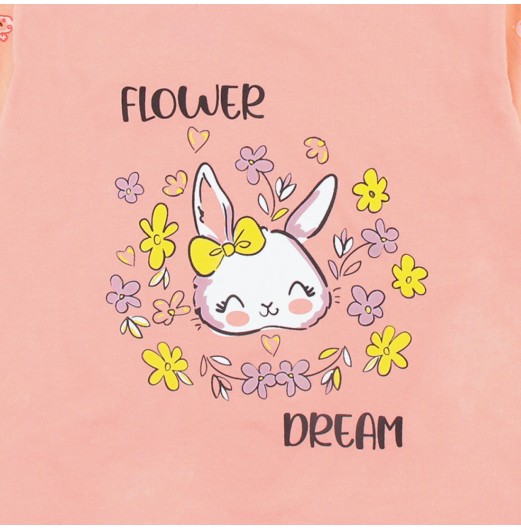 FIFFY FLOWER DREAM BUNNY LONG SLEEVE GIRL PYJAMAS SUIT