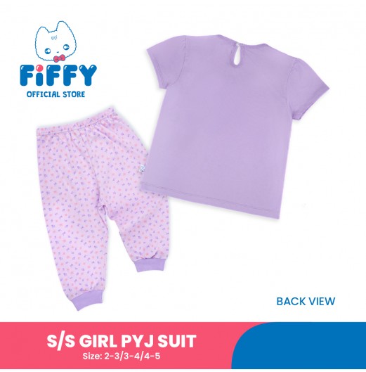 FIFFY LIVE THE DREAM SHORT SLEEVE GIRL PYJAMAS SUIT (3525603)