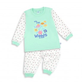 FIFFY TTHE WOODS IS HOME LONG SLEEVE GIRL PYJAMAS SUIT (3525604)