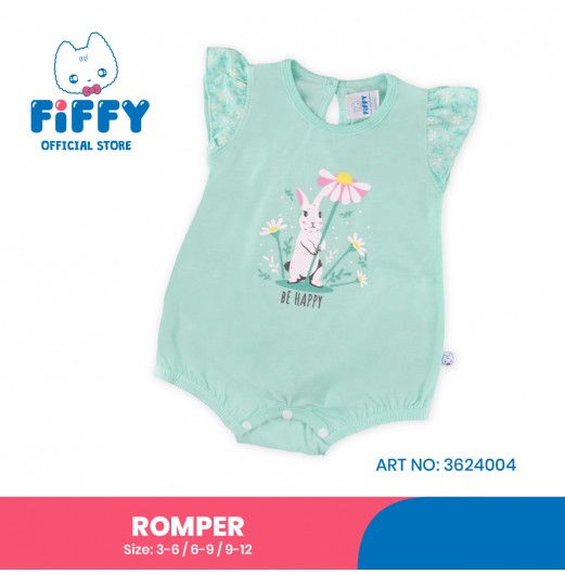 FIFFY RABBIT WITH FLOWER ROMPER