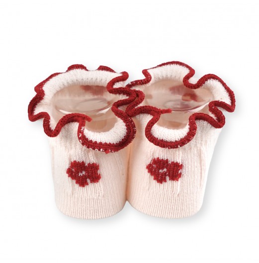 FIFFY FLOWERS NEW BORN BABY SOCK SHOE SUPPORTER STOKIN BAYI (377)