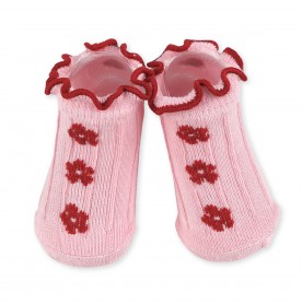 FIFFY FLOWERS NEW BORN BABY SOCK SHOE SUPPORTER KASUT BAYI (377)