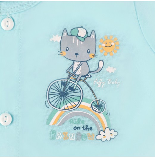 FIFFY CYCYLING IN RAINBOW SUNNY DAY LONG SLEEVE VEST SUIT