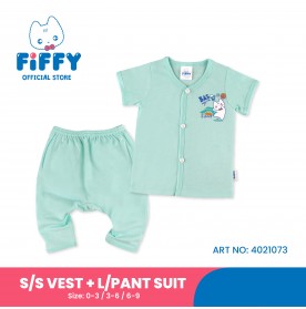 FIFFY BASTKETBALL SHORT SLEEVE VEST+ LONG PANT SUIT