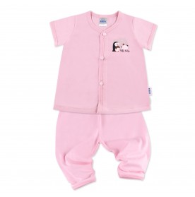 FIFFY CUTE PENGUIN SHORT SLEEVE VEST+ LONG PANT SUIT