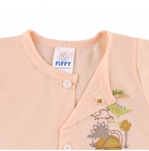 FIFFY WELCOME TO DINO WORLD SHORT SLEEVE VEST SUIT