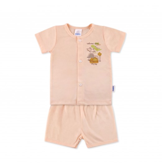 FIFFY WELCOME TO DINO WORLD SHORT SLEEVE VEST SUIT