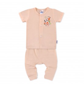 FIFFY WELCOME TO DINO WORLD SHORT SLEEVE VEST+ LONG PANT SUIT