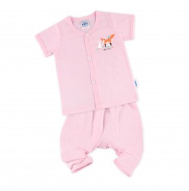 FIFFY LEISURE ANIMALS SHORT SLEEVE VEST+ LONG PANT SUIT