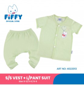 FIFFY FLYING BALLOON SHORT SLEEVE VEST+ LONG PANT SUIT