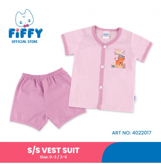 FIFFY LITTLE TIGER SHORT SLEEVE VEST SUIT