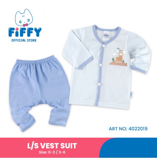 FIFFY BABY ALPACA LONG SLEEVE VEST SUIT