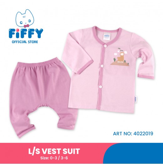 FIFFY BABY ALPACA LONG SLEEVE VEST SUIT