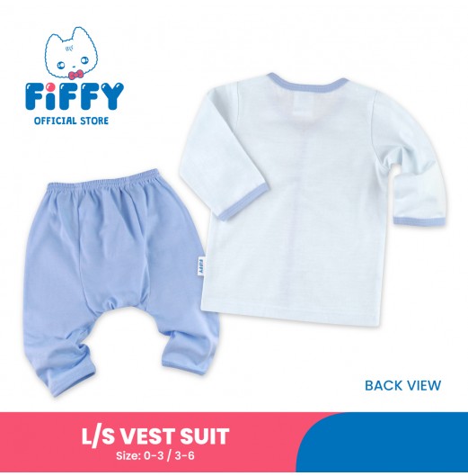 FIFFY BABY ALPACA LONG SLEEVE VEST SUIT