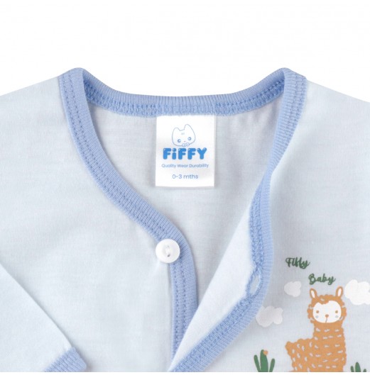 FIFFY BABY ALPACA LONG SLEEVE VEST SUIT
