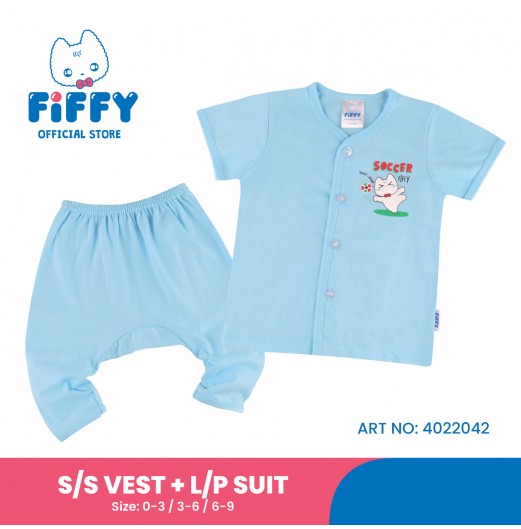 FIFFY SOCCER BALL SHORT SLEEVE VEST+ LONG PANT SUIT