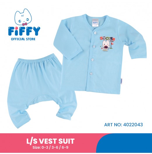 FIFFY SOCCER FUN LONG SLEEVE VEST SUIT