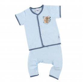 FIFFY KOALA LOVE SHORT SLEEVE VEST+ LONG PANT SUIT