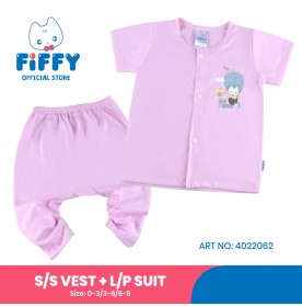 FIFFY WITH HOT BALLOON SHORT SLEEVE VEST+ LONG PANT SUIT