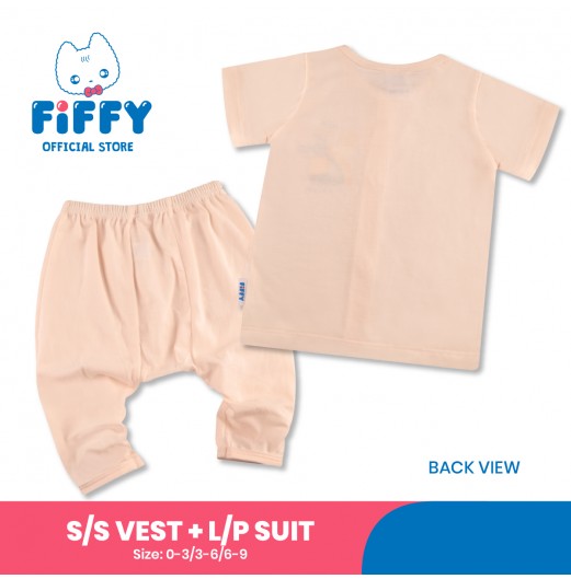 FIFFY SUNNY CROCODILE SHORT SLEEVE VEST+ LONG PANT SUIT