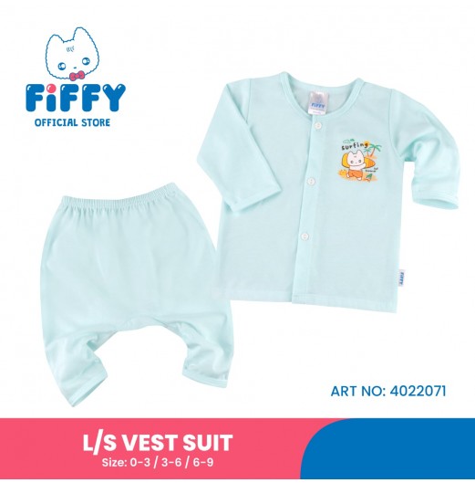 FIFFY HOT SUMMER LONG SLEEVE VEST SUIT