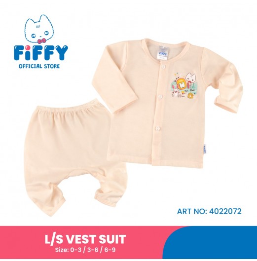 FIFFY HAPPY WILDLIFE LONG SLEEVE VEST SUIT