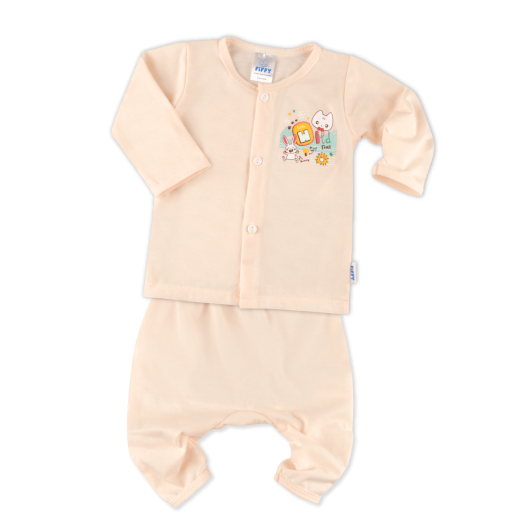 FIFFY HAPPY WILDLIFE LONG SLEEVE VEST SUIT