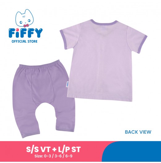 FIFFY WILD BABY SHORT SLEEVE VEST+ LONG PANT SUIT