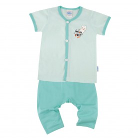 FIFFY WILD BABY SHORT SLEEVE VEST+ LONG PANT SUIT