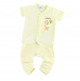 FIFFY HUNGRY GIRAFFE SHORT SLEEVE VEST+ LONG PANT SUIT