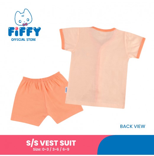 FIFFY NUTS AND BEANS SHORT SLEEVE VEST SUIT