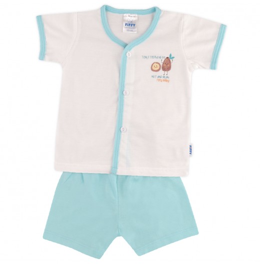 FIFFY NUTS AND BEANS SHORT SLEEVE VEST SUIT