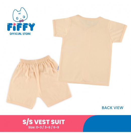 FIFFY DINO ROCK SHORT SLEEVE VEST SUIT