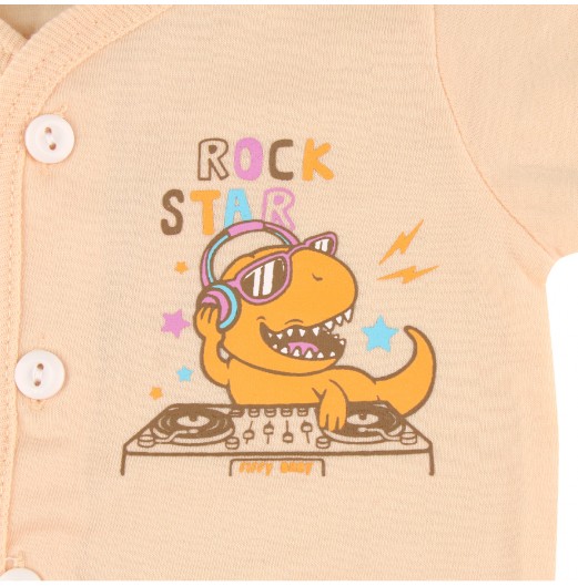 FIFFY DINO ROCK SHORT SLEEVE VEST SUIT