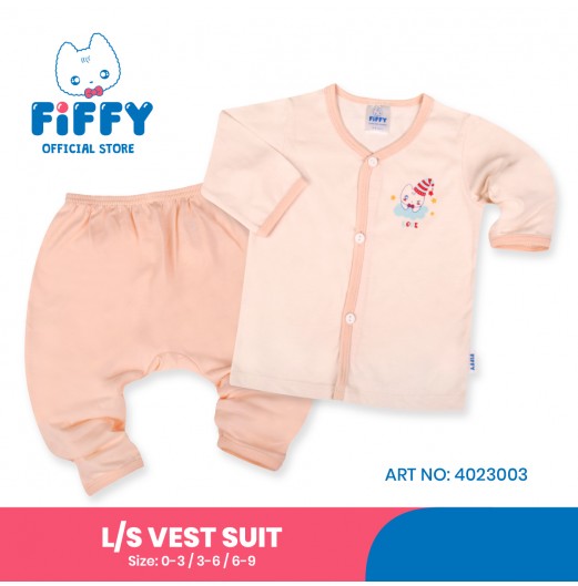 FIFFY PRETTY LOVE LONG SLEEVE VEST SUIT