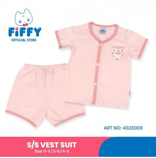 FIFFY SHEEP SWEET SEASON SHORT SLEEVE VEST SUIT