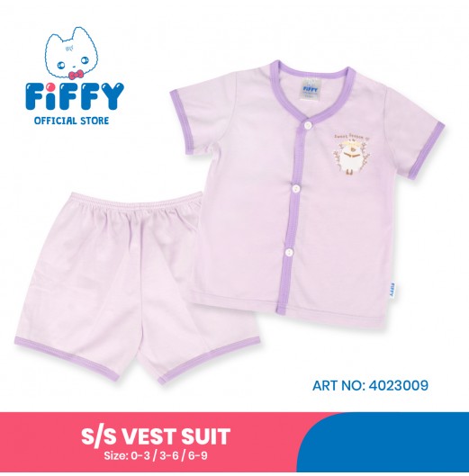 FIFFY SHEEP SWEET SEASON SHORT SLEEVE VEST SUIT