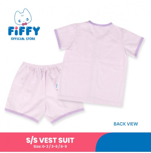 FIFFY SHEEP SWEET SEASON SHORT SLEEVE VEST SUIT