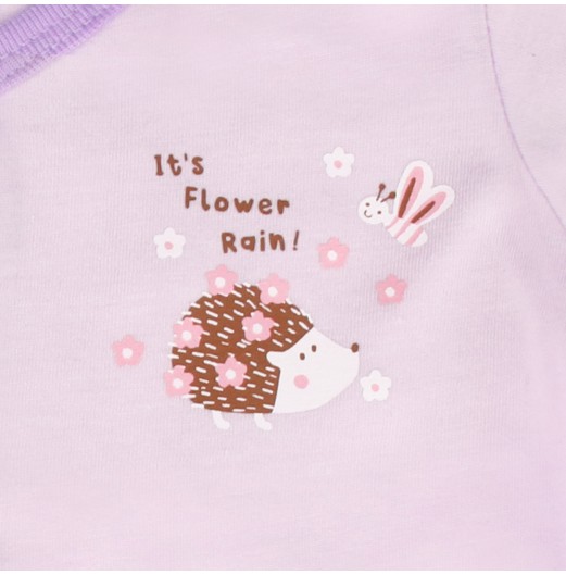 FIFFY FLOWER RAIN FOR HEDGEHOG SHORT SLEEVE VEST+ LONG PANT SUIT