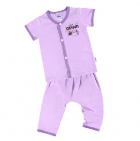 FIFFY VINTAGE MUSIC SHORT SLEEVE VEST+ LONG PANT SUIT
