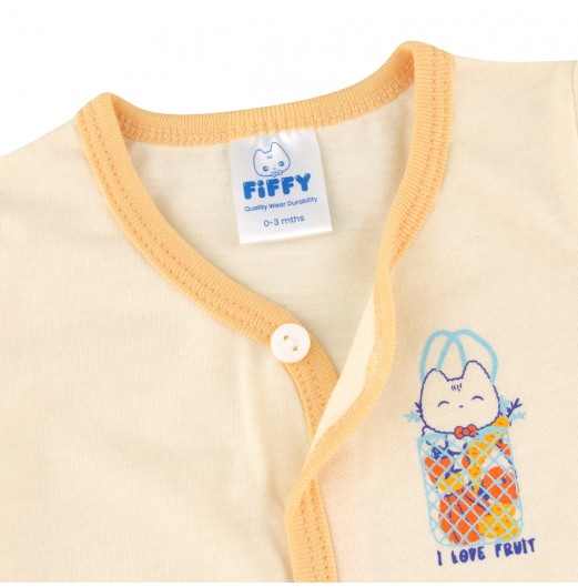 FIFFY FRUIT BABY SHORT SLEEVE VEST+ LONG PANT SUIT